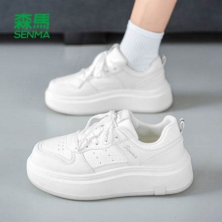 森马女鞋小白鞋女款2025秋季新款时尚爆款鞋子女士厚底休闲板鞋女