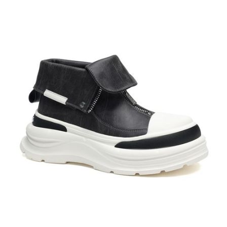 马克华菲双11好物男鞋秋冬机车两穿爆款男士增高板鞋休闲厚底男款