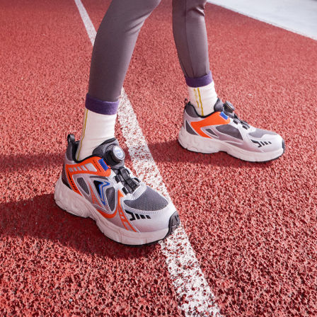 江博士童鞋幻影跃秋款旋钮扣男女透气儿童运动鞋