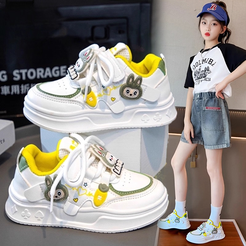 官网C&K拉布布女童鞋子小白鞋2025新款秋季儿童休闲运动鞋小学生主图