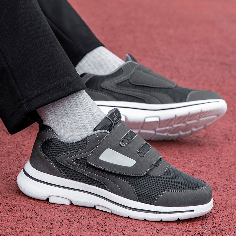 张凯丽老人鞋男防滑软底秋季男鞋2025新款爸爸鞋中老年舒适运动鞋主图