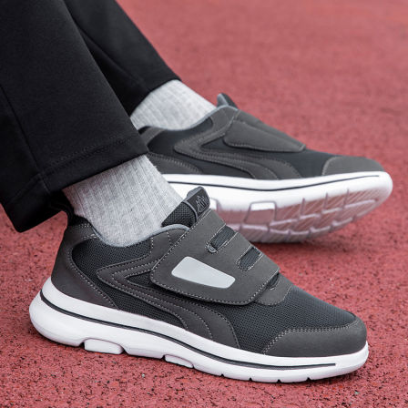 张凯丽老人鞋男防滑软底秋季男鞋2025新款爸爸鞋中老年舒适运动鞋