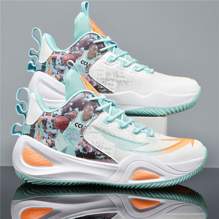 秋季男鞋2025新款防滑耐磨减震跑步鞋初中学生15岁大童篮球运动鞋