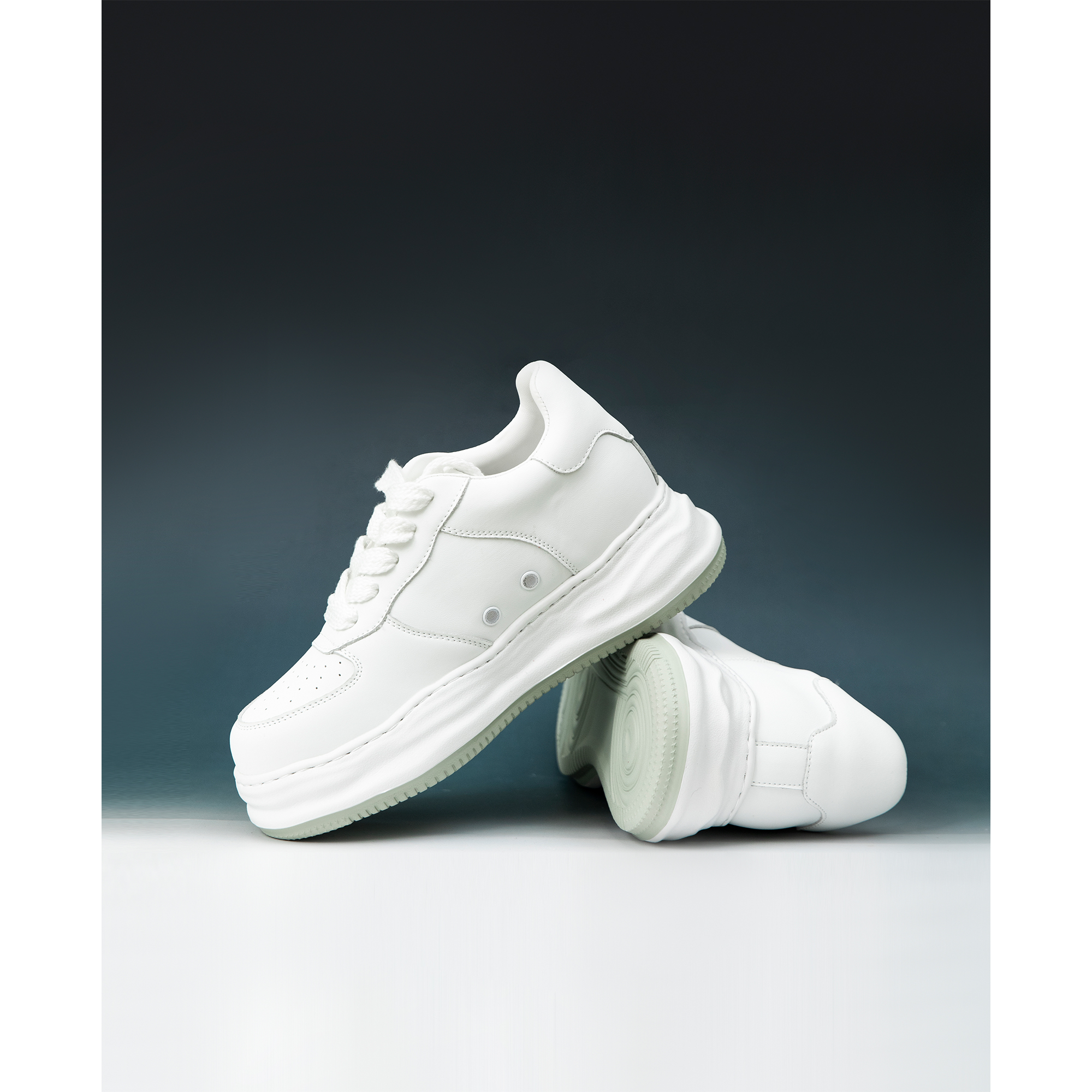 赵大喜 | 增高小白鞋2.0版本 | 轻松增高小白鞋25新款真皮小白鞋主图