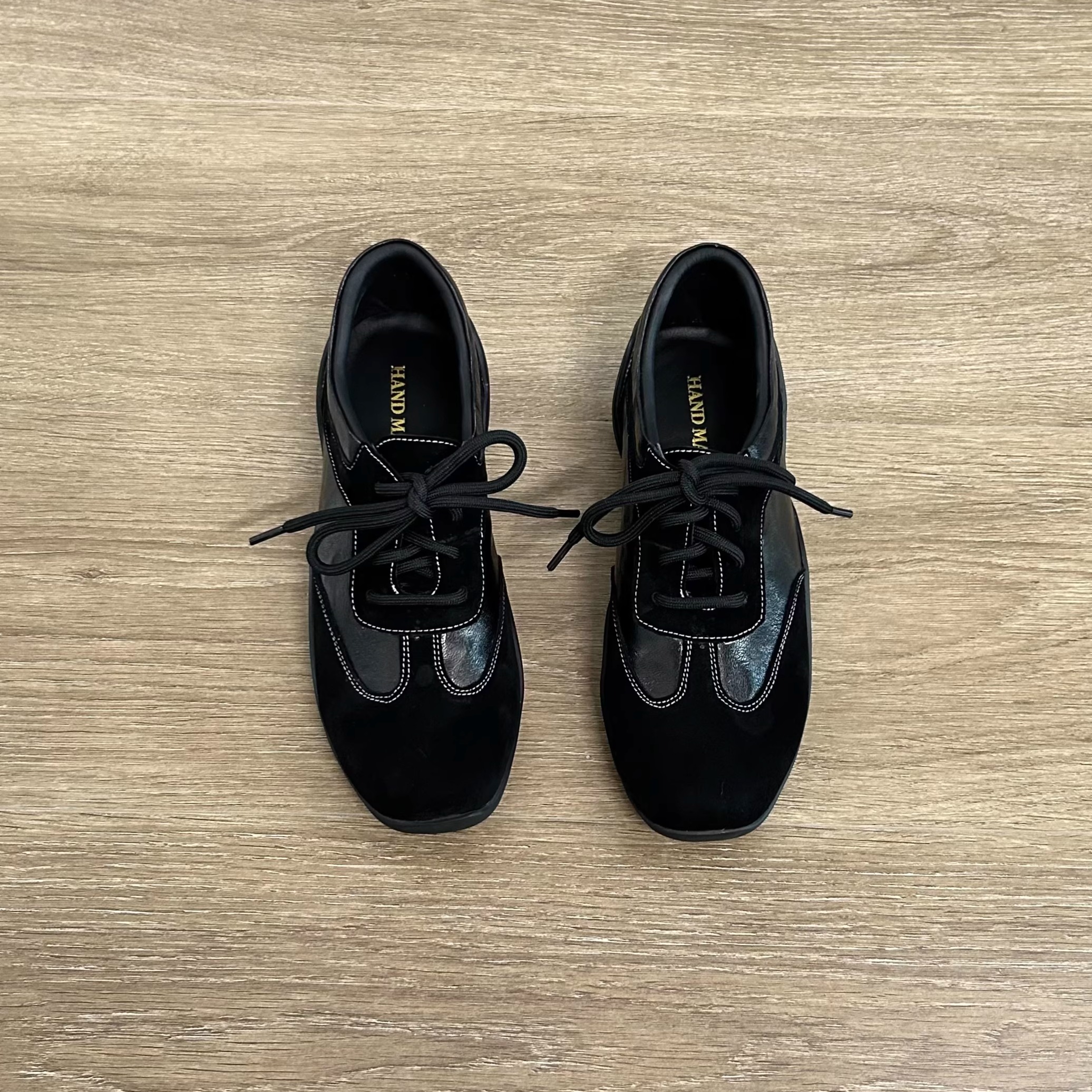 Dannyfrey早秋新款美拉德风运动休闲系带德训鞋女休闲百搭阿甘鞋主图