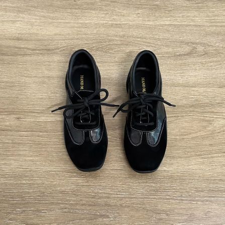 Dannyfrey早秋新款美拉德风运动休闲系带德训鞋女休闲百搭阿甘鞋