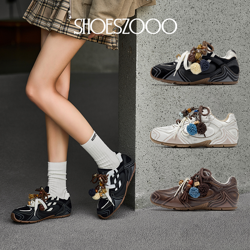 【李佳琦直播间】SHOESZOOO新款秋冬女鞋平底德训鞋女休闲运动鞋主图