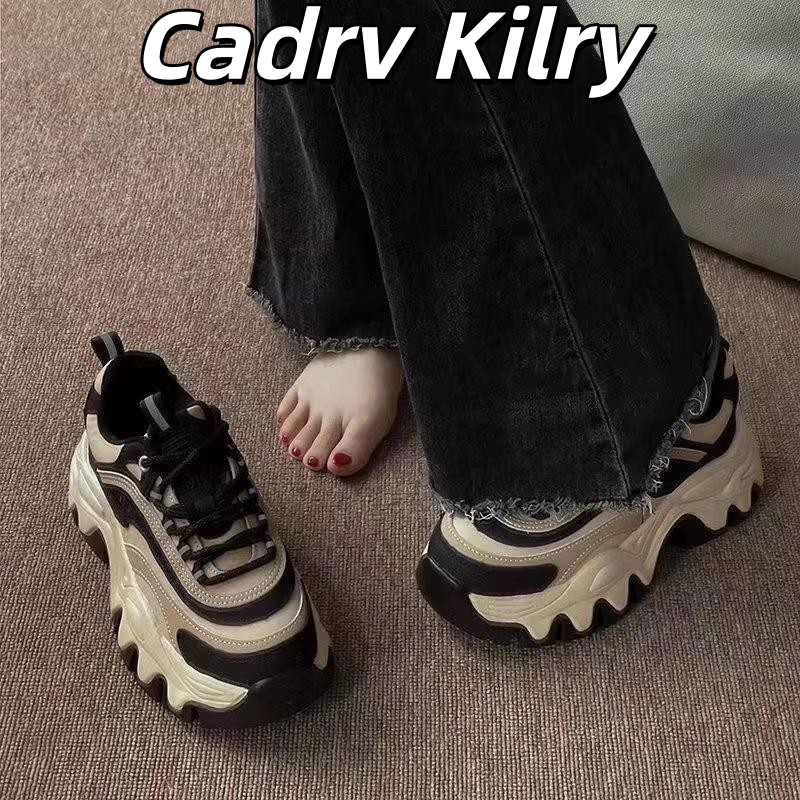 官网小c&k厚底增高老爹鞋女显脚小2025秋季新款初中生运动休闲鞋主图