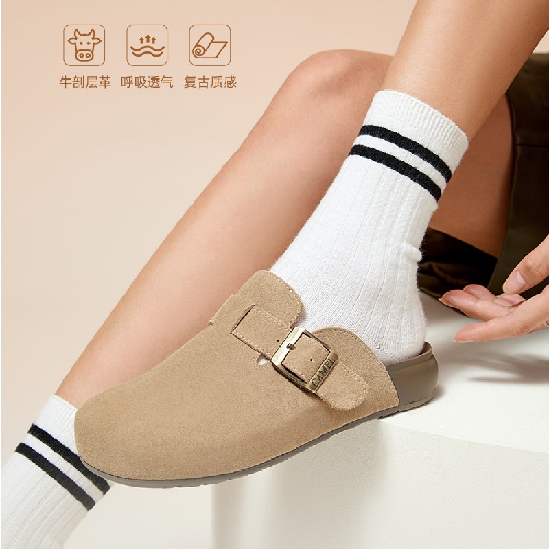 【骆驼】秋季新款厚底勃肯鞋休闲鞋男女同款L26S700001/L26S700003主图