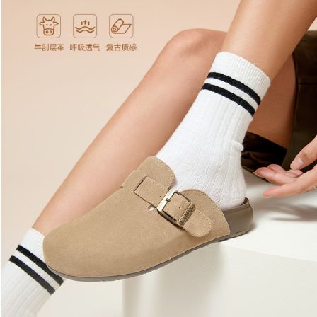 【骆驼】秋季新款厚底勃肯鞋休闲鞋男女同款L26S700001/L26S700003