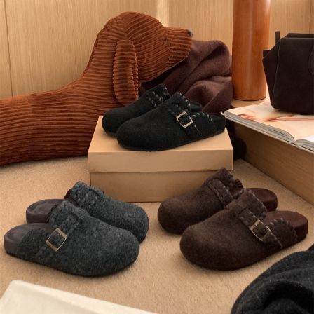 BAO/宝小姐2025秋季新款包头勃肯拖时装拖百搭女软底鞋250909-21