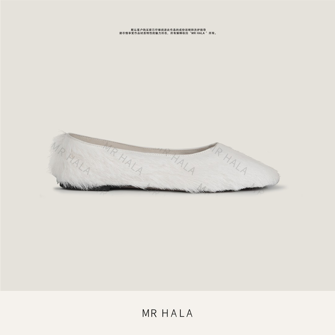 MRHALA 鸢吉多彩糯感植鞣山羊羔皮真皮大底浅口时装单鞋 LX56044主图