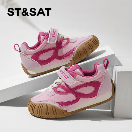 星期六儿童运动鞋女童春秋德训鞋2025新款中大童防滑软底男童跑鞋