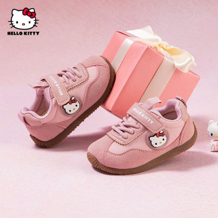 hellokitty 童鞋女童运动鞋中小童新款阿甘鞋儿童小女孩鞋子防滑