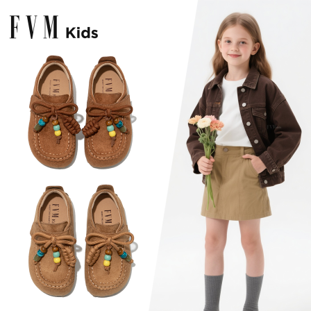 女童鞋子儿童公主小皮鞋2025新款春秋季勃肯袋鼠单鞋大童软底洋气