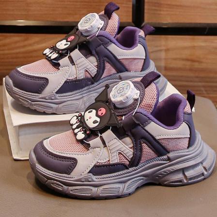 官网小c&k女童鞋子库洛米爆款网面女孩老爹鞋防滑超轻儿童运动鞋