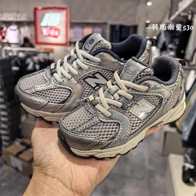 NB童鞋2025秋季新款男童老爹鞋女童儿童宝宝一脚蹬跑步运动鞋530主图