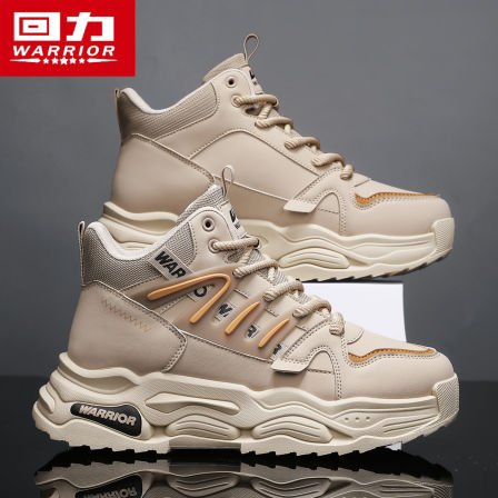 回力男款2025新款秋季男士休闲运动百搭高帮鞋厚底防滑耐磨老爹鞋