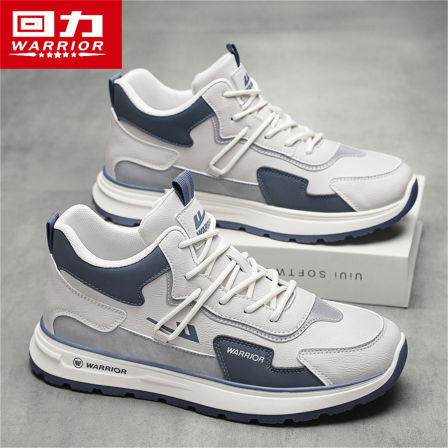 回力高帮男鞋秋季运动软底防滑阿甘皮面百搭工作休闲男士老爹潮鞋