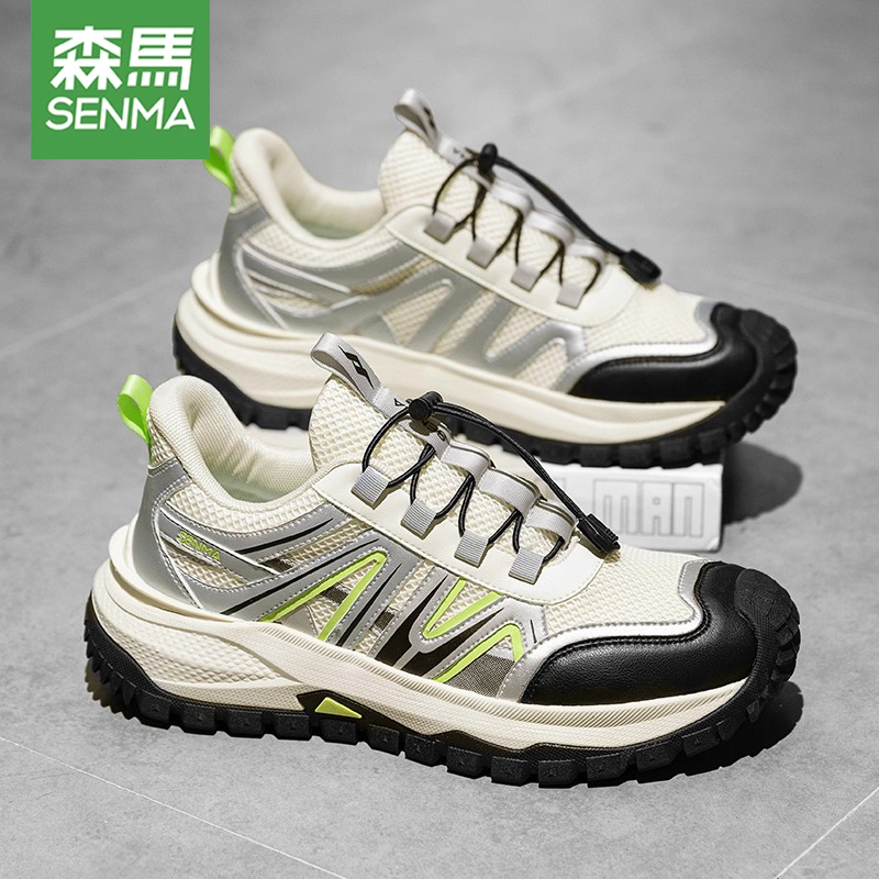森马男鞋2025秋季新款户外运动鞋子男士休闲鞋厚底防滑耐磨老爹鞋主图