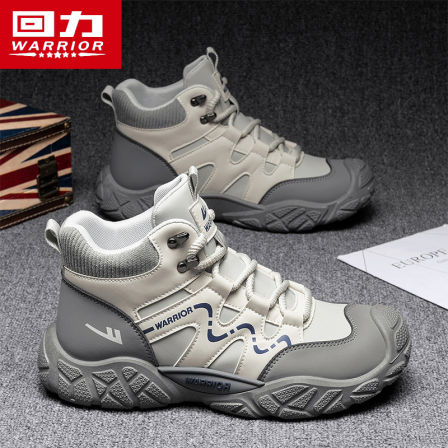 回力男鞋秋季2025新款户外休闲运动鞋透气登山男士防滑厚底老爹鞋