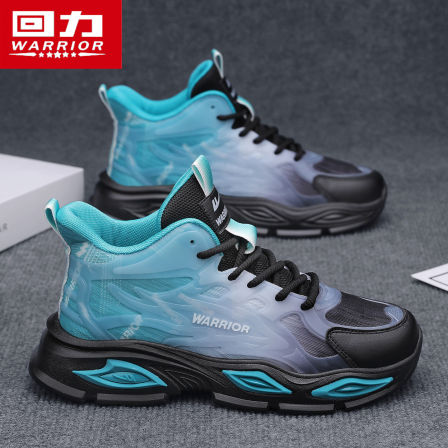 回力男鞋2025新款秋季百搭休闲运动篮球防滑耐磨厚底高帮老爹潮鞋