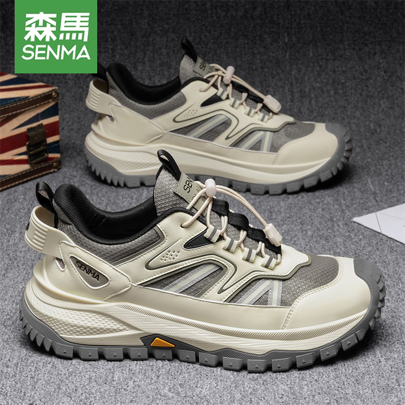 森马男鞋秋季2025新款厚底增高老爹鞋户外登山鞋青少年休闲运动鞋主图