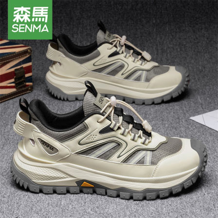 森马男鞋秋季2025新款厚底增高老爹鞋户外登山鞋青少年休闲运动鞋