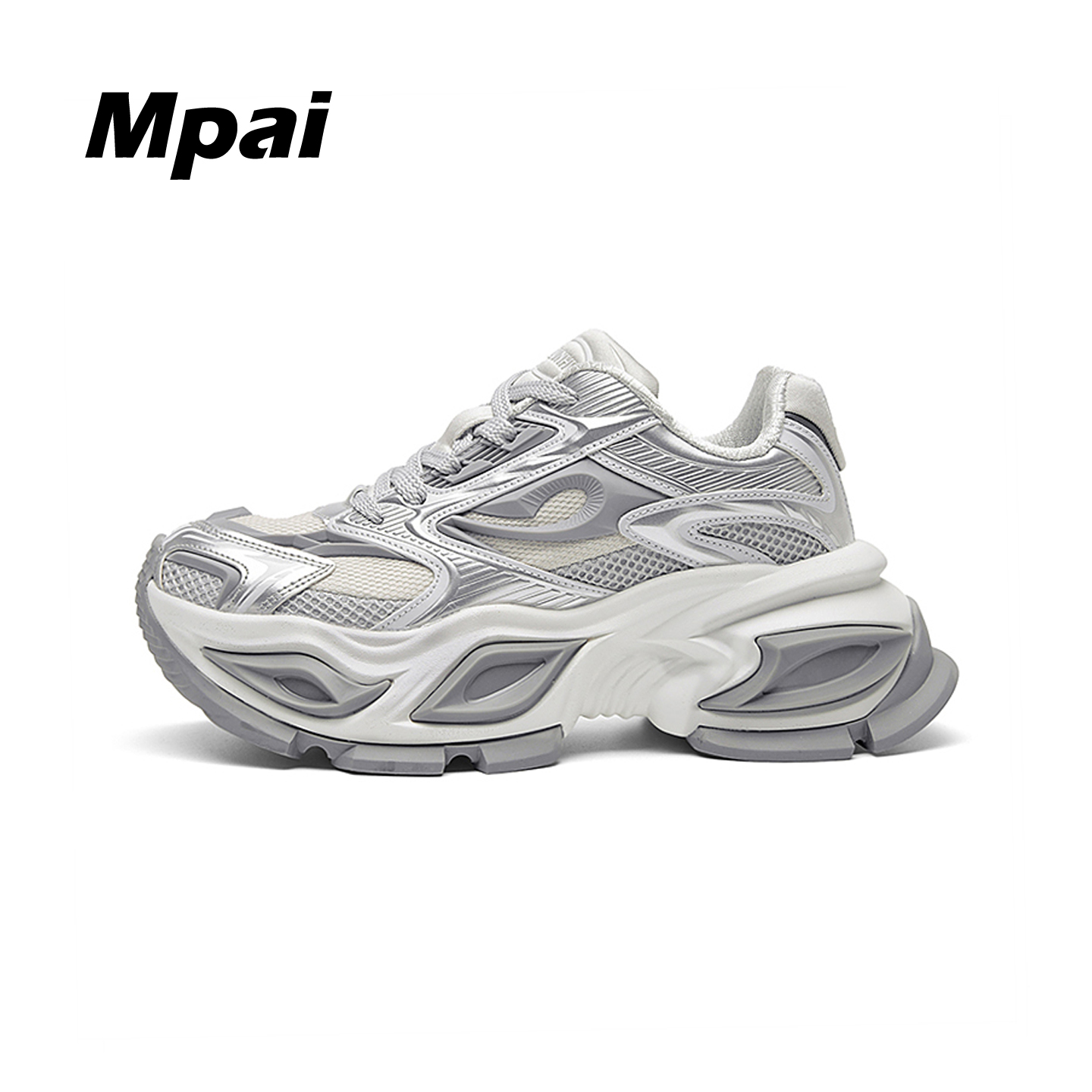 梦牌 街头时尚老爹鞋百搭透气运动休闲鞋厚底增高情侣潮鞋 男女款主图