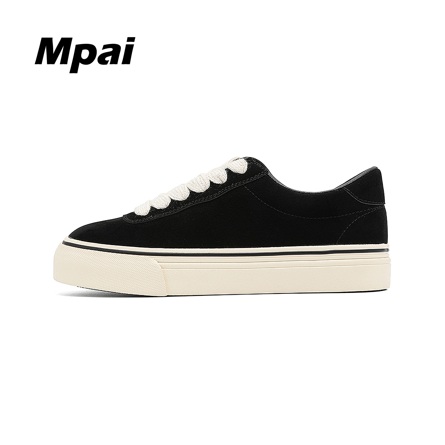 梦牌 简约风时尚板鞋潮流百搭学生运动鞋舒适低帮黑色休闲鞋 男款主图