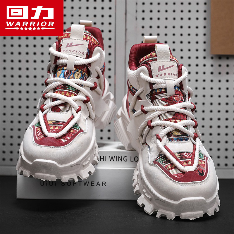 回力男鞋秋季2025新款潮牌高级感运动鞋厚底增高老爹鞋百搭休闲鞋主图