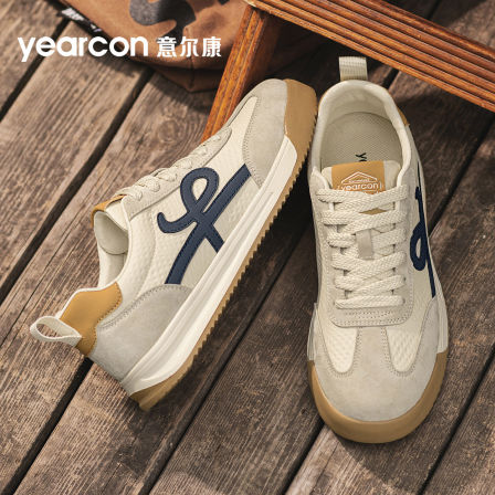 意尔康男鞋2025新款秋季潮牌厚底德训板鞋男士防滑休闲阿甘运动鞋