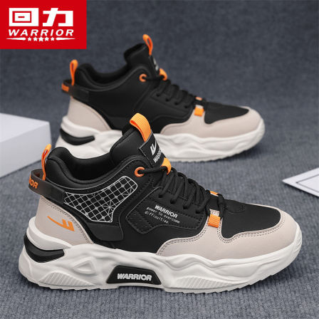 回力男鞋秋季潮流百搭休闲运动鞋青少年跑步厚底增高爆款老爹潮鞋