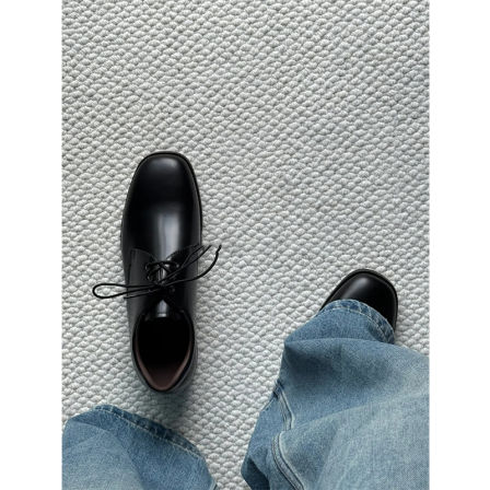 cleanfit德比鞋男士新款英伦风休闲尖头小皮鞋公务正装商务黑色鞋