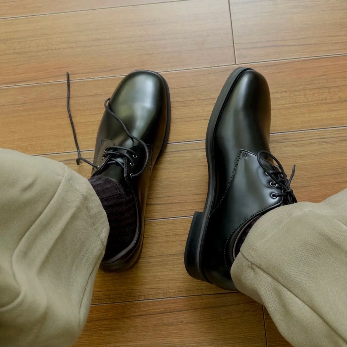 新款皮鞋男2025老钱风懒人德比英伦乐福鞋商务黑色亮面结婚新郎鞋主图