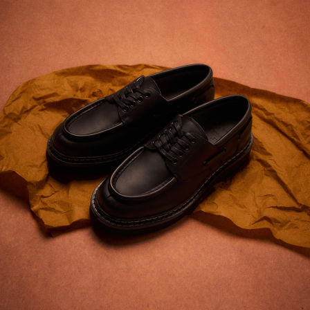 MIDUPDATE X TCMADE 25 联名马丁头层牛皮鞋复古VIBRAM轻盈底单鞋