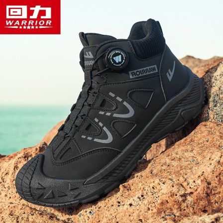 回力男鞋2025新款秋季高帮户外运动休闲鞋防滑耐磨登山工装劳保鞋