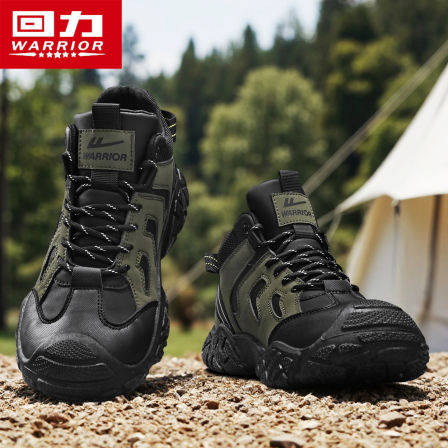 回力男鞋2025新款秋季户外运动劳保鞋休闲登山防滑厚底高帮老爹鞋