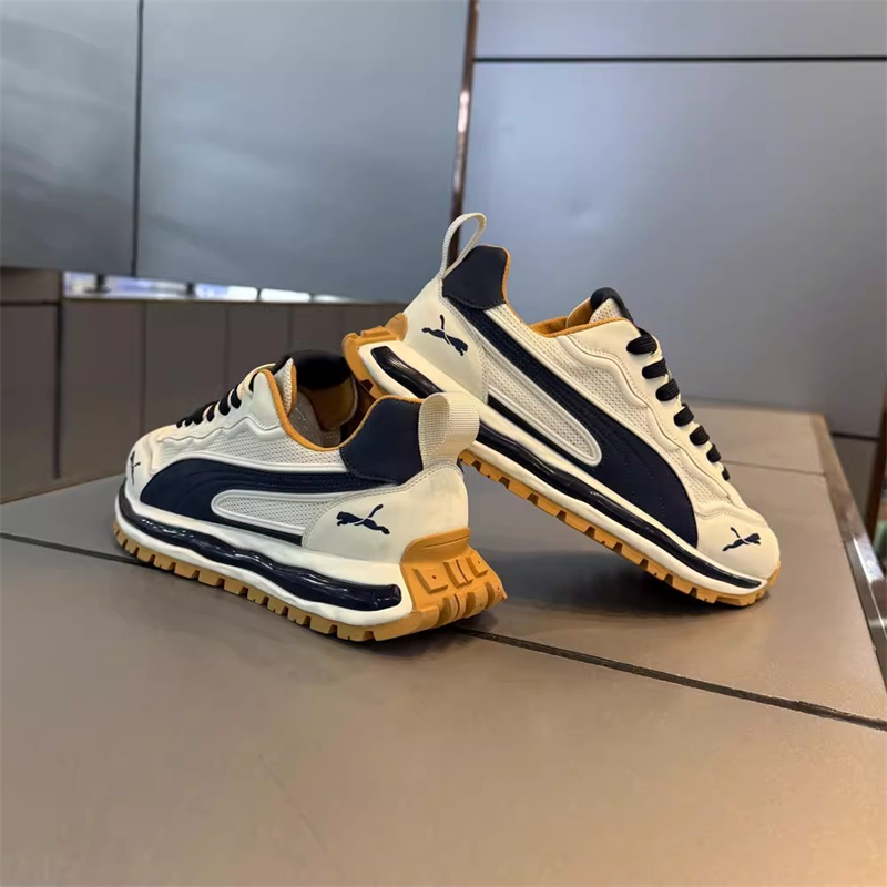 轻奢阿甘男鞋秋季青少年网面透气潮牌休闲跑步厚底增高老爹运动鞋主图