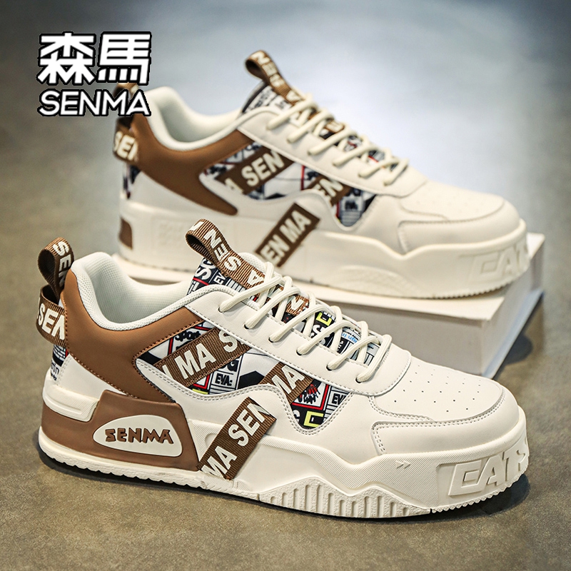 森马鞋子男鞋2025新款秋季青少年增高百搭运动厚底男士休闲板鞋W主图