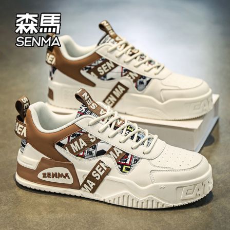 森马鞋子男鞋2025新款秋季青少年增高百搭运动厚底男士休闲板鞋W