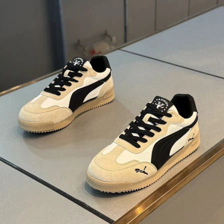 欧洲站男鞋2025新款秋季潮牌百搭休闲阿甘板鞋青少年运动德训潮鞋