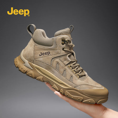JEEP吉普2025秋季新款登山鞋户外徒步男鞋运动休闲高帮时尚马丁靴
