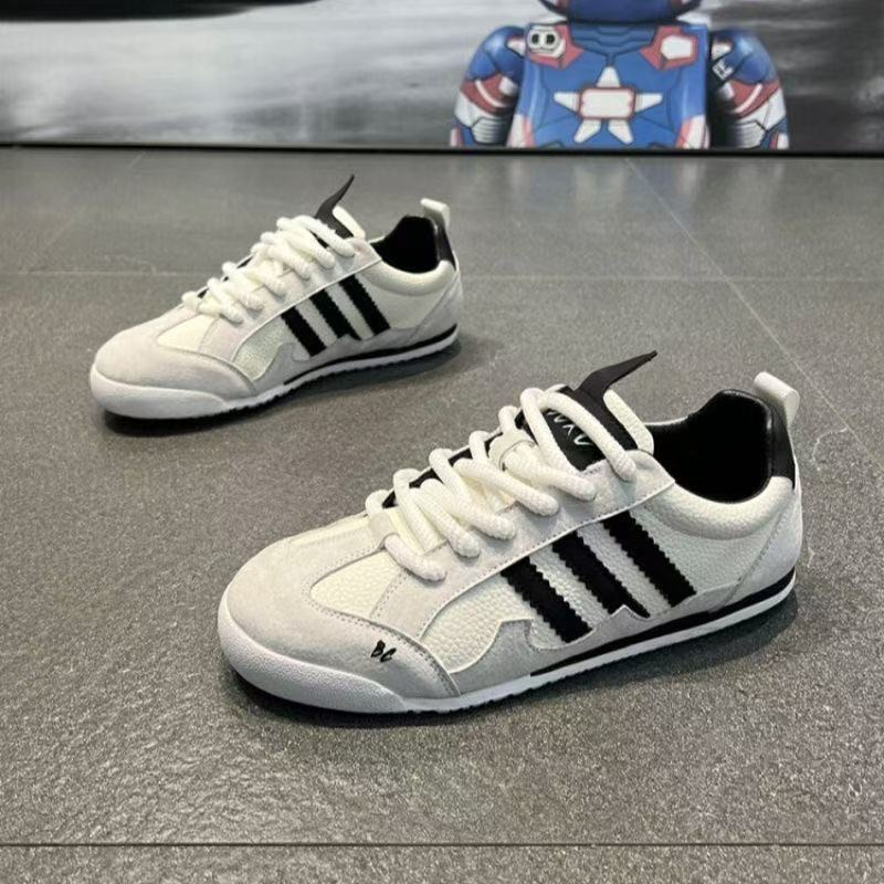 秋季男鞋2025新款青少年德训鞋休闲小白鞋百搭潮流板鞋软底阿甘鞋主图