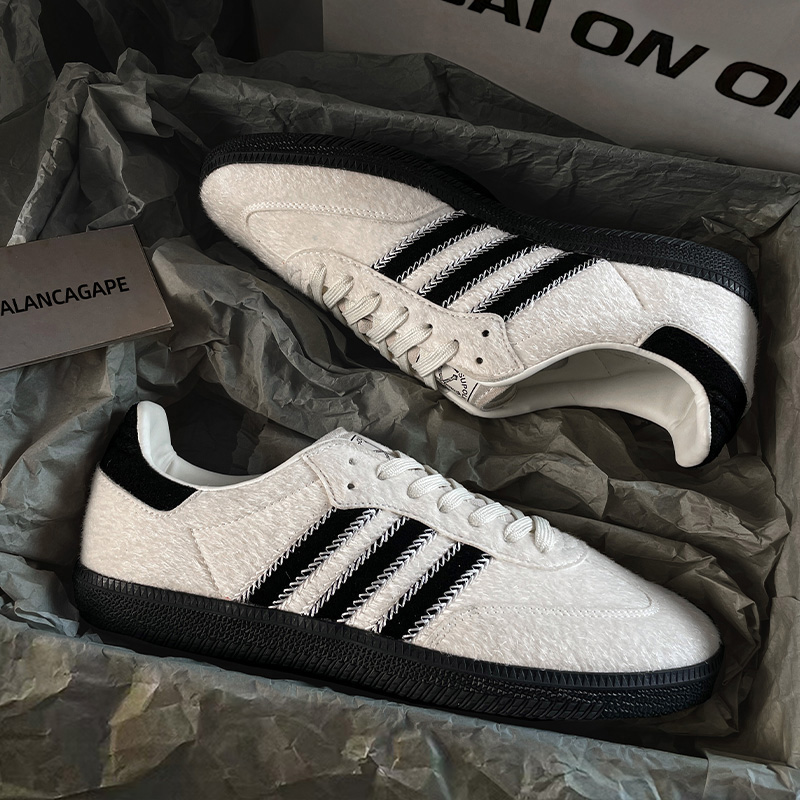 香港复古奢马毛德训鞋男女款2025秋季新款情侣阿甘鞋运动休闲板鞋主图