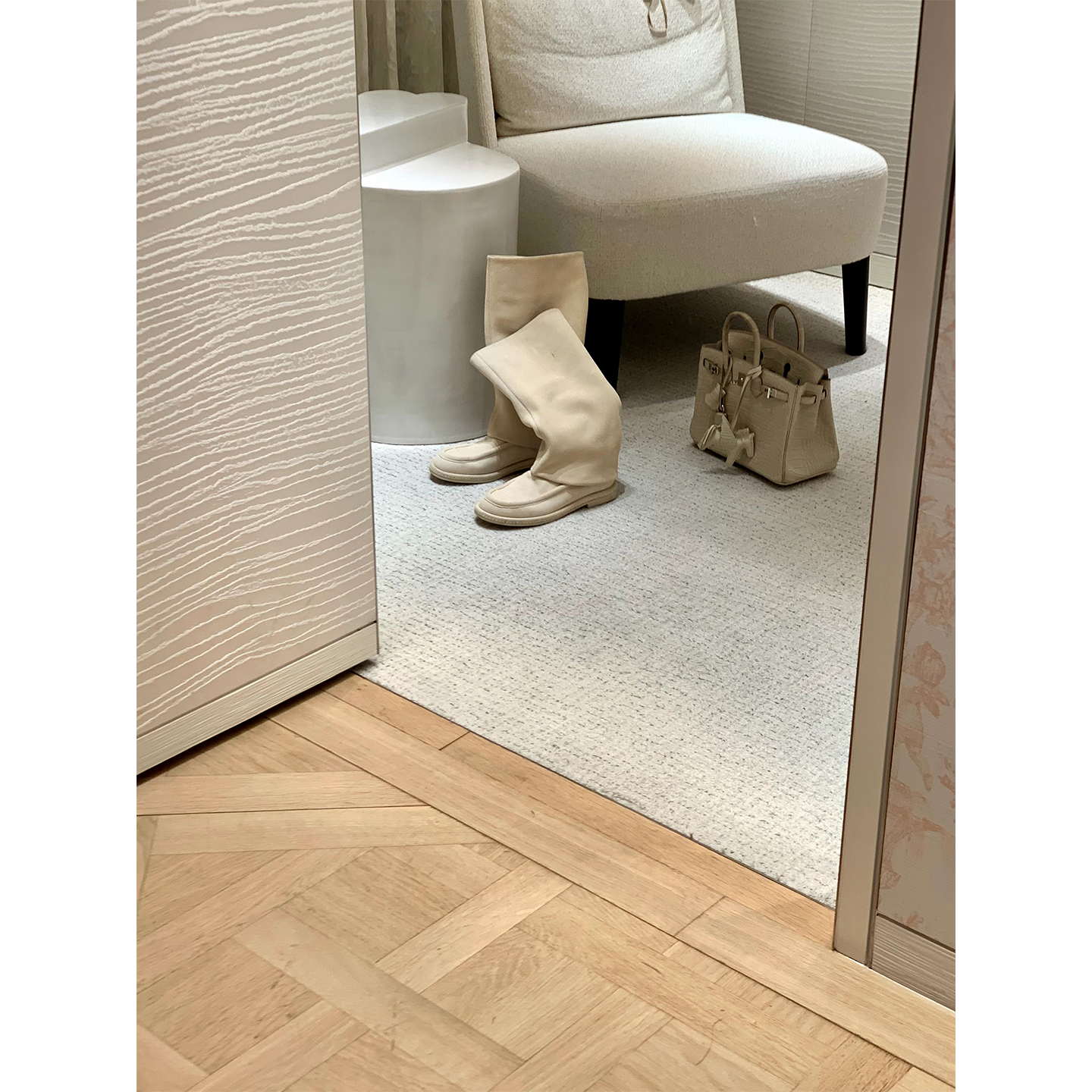 DoggyQin 时髦女孩的真皮靴/复古美拉德低跟短靴秋冬高筒长靴子主图