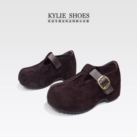 【超轻】内增高5cm,复古厚底勃肯鞋一脚蹬圆头穆勒鞋/半码拍大