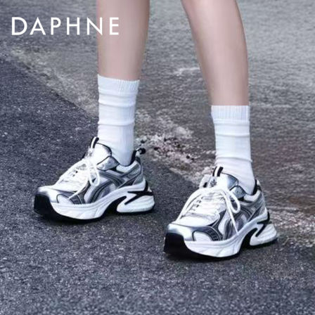 宋茜同款达芙妮云软老爹鞋女款2025新款秋季厚底运动鞋增高鞋子女