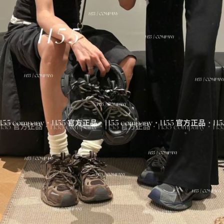  H55女鞋~威尼斯海-25黑金版小怪兽老爹鞋4cm69-2862【N】