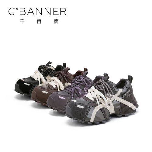 C.BANNER/千百度潮流老爹鞋女2025新款复古设计感ins时尚休闲鞋主图